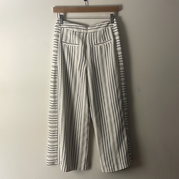 Top Shop Striped Culottes Pants Sz 4P - Picture 4 of 5